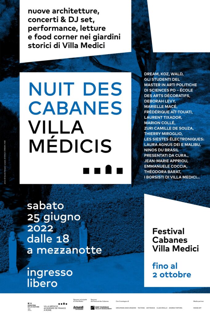 Villa Medici, evento speciale: Le nuit de Cabanes + #Art Club 35 immagine per Villa Medici, evento speciale: Le nuit de Cabanes + #Art Club 35