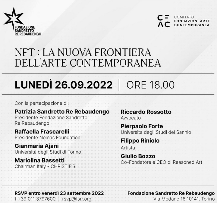 immagine per NFT Fondazione Rebaudengo