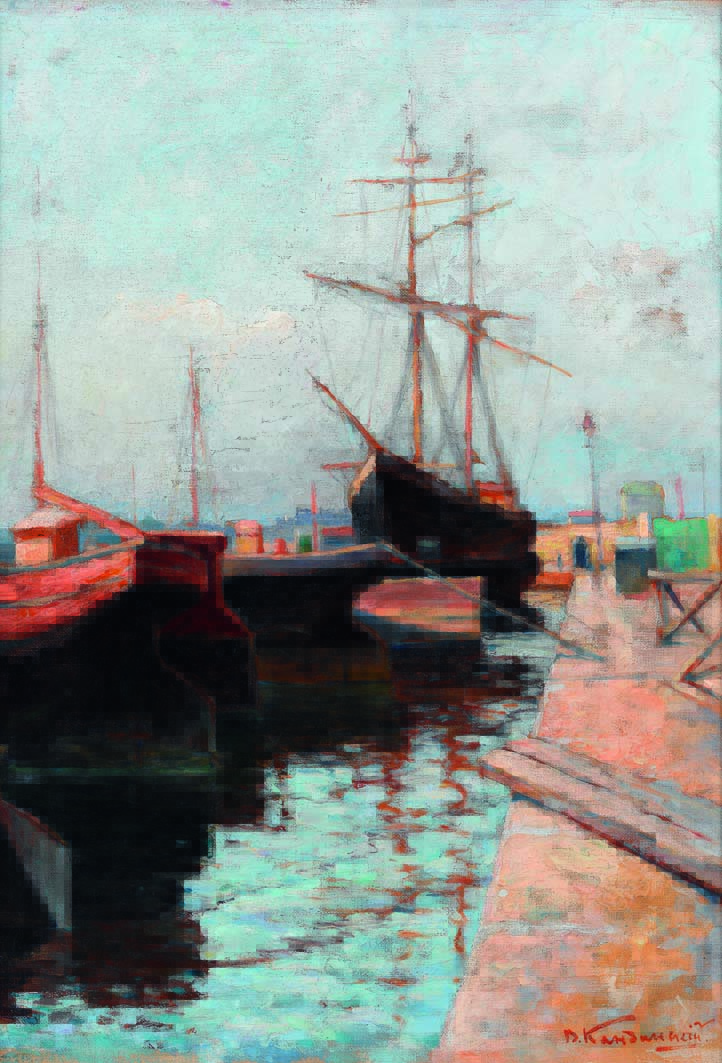 immagine per Porto di Odessa, olio su tela di Vasilij Kandinskij, 1898 -Galleria Tret’jakov Moscow, Russia
