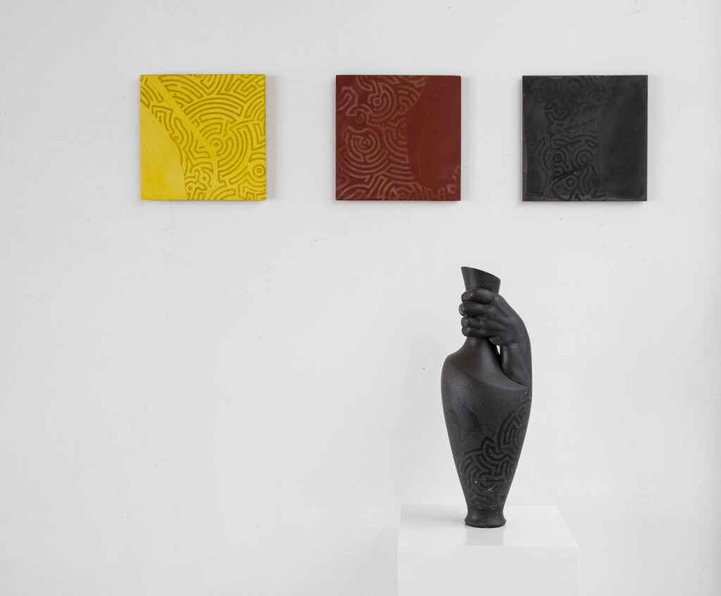 immagine per Domenico Borrelli Autobroccante 22 e Frammenti installation view