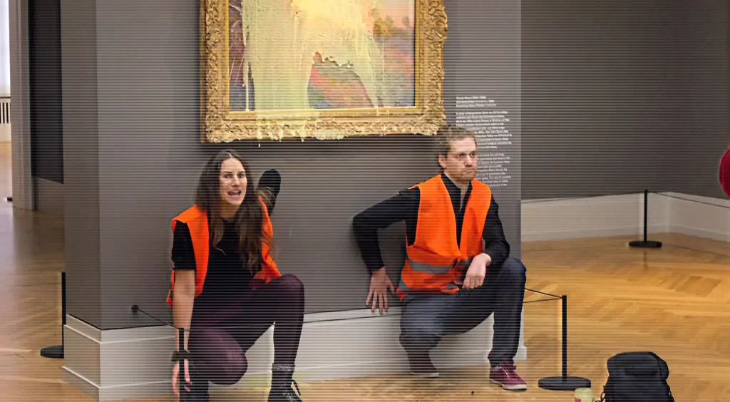 immagine per monet atto vandalico