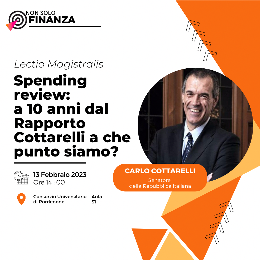 Spending review: il punto a Pordenone con Carlo Cottarelli immagine per Spending review: il punto a Pordenone con Carlo Cottarelli