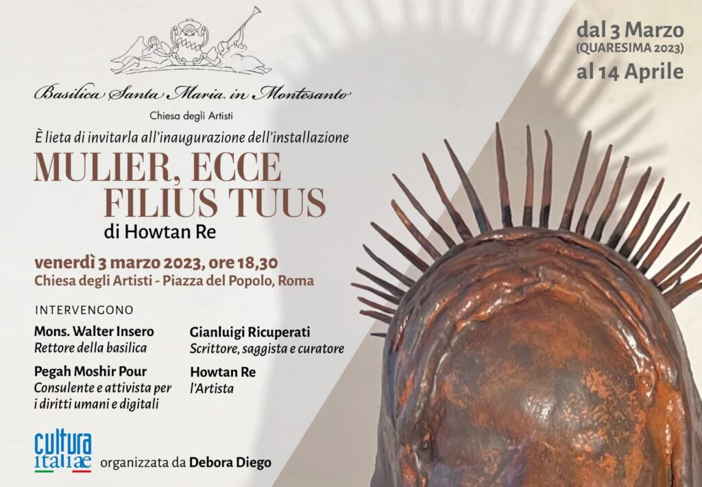 immagine Mulier, Ecce Filius Tuus. Alla Chiesa degli Artisti a Roma l'installazione dell'artista iraniano Howtan Re