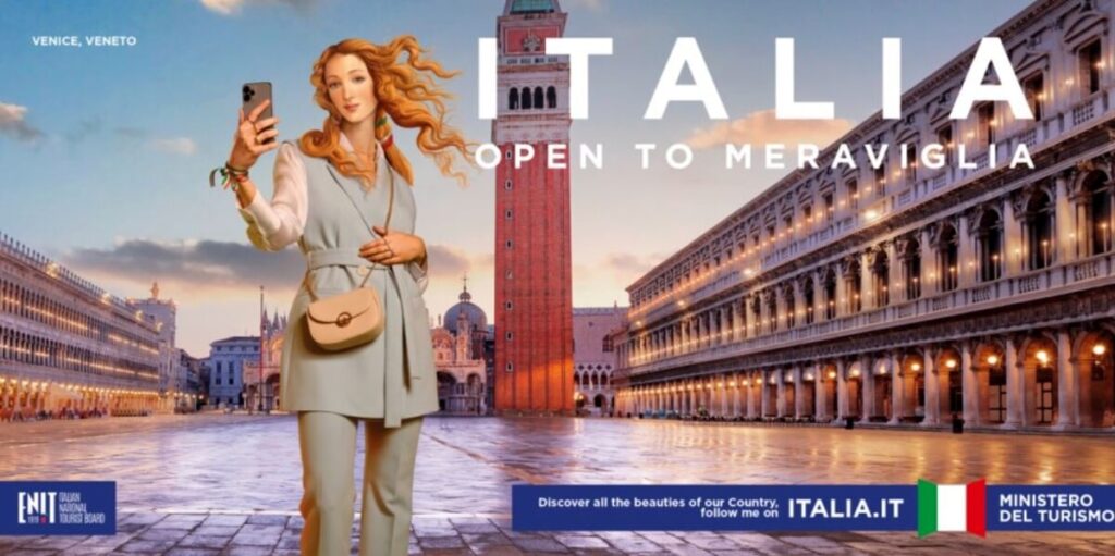 immagine per Venere Influencer per l'Italia. Opentomeraviglia. Quel pasticciaccio brutto del Ministero del Turismo.