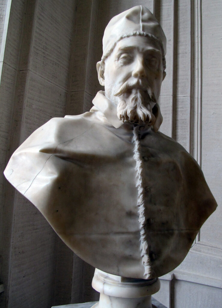 immagine per foto 3: Gian Lorenzo Bernini (Napoli 1598 - Roma 1680) Busto di Urbano VIII, 1656 -1658 bronzo, 101,5 x 78 cm Foto Antonio Quattrone Collezione Principe Corsini, Firenze