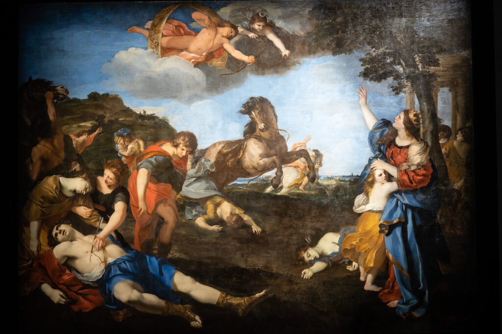 immagine per foto 9: Andrea Camassei (Bevagna 1602 - Roma 1649) La strage dei Niobidi, 1630 olio su tela, 300 x 410 cm Roma, Gallerie Nazionali di Arte Antica - Palazzo Barberini