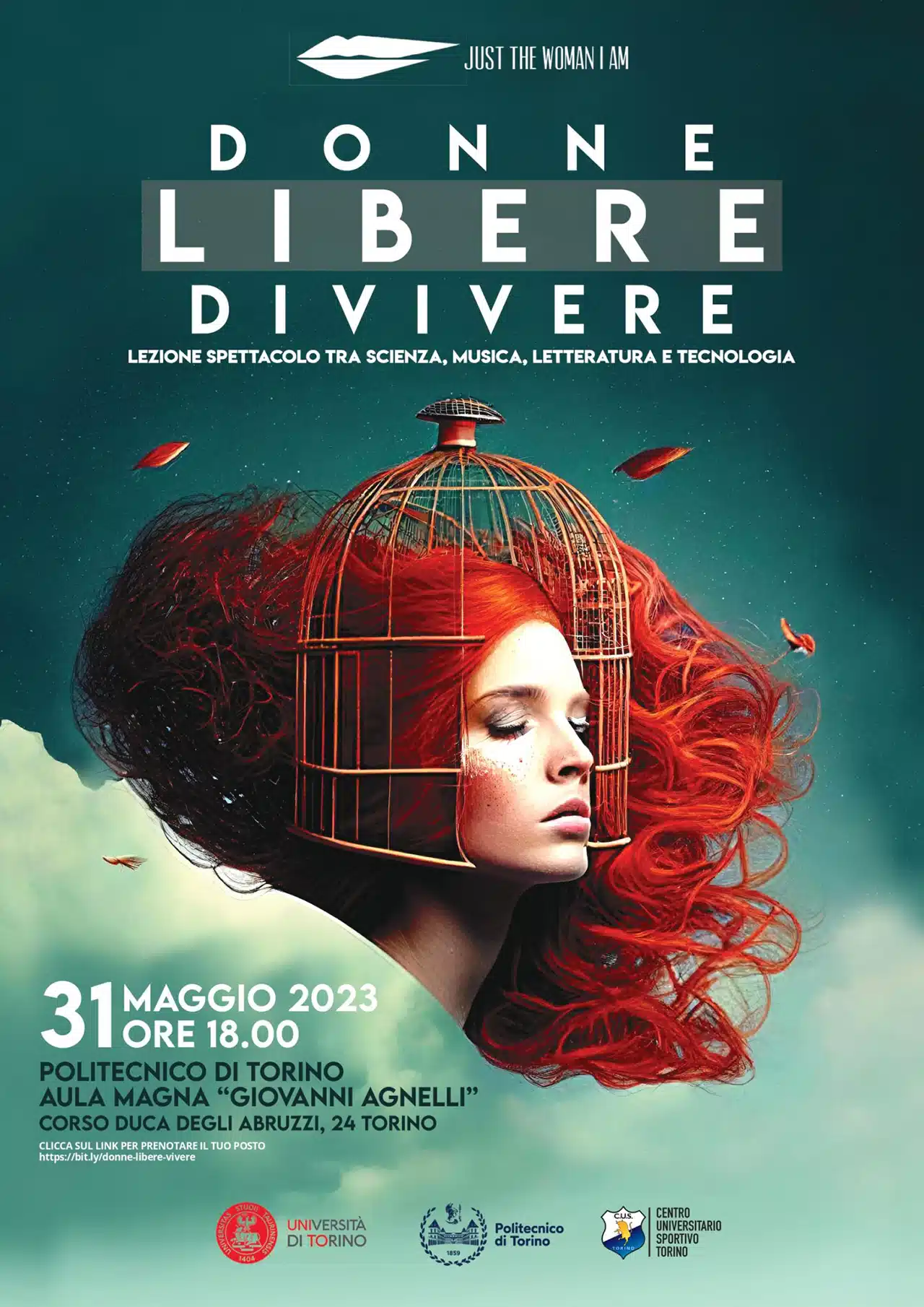 immagine per Donne libere di vivere, lezione-spettacolo 2023 organizzata grazie a Just the Woman I Am