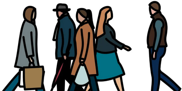 immagine per Julian Opie Walking figures