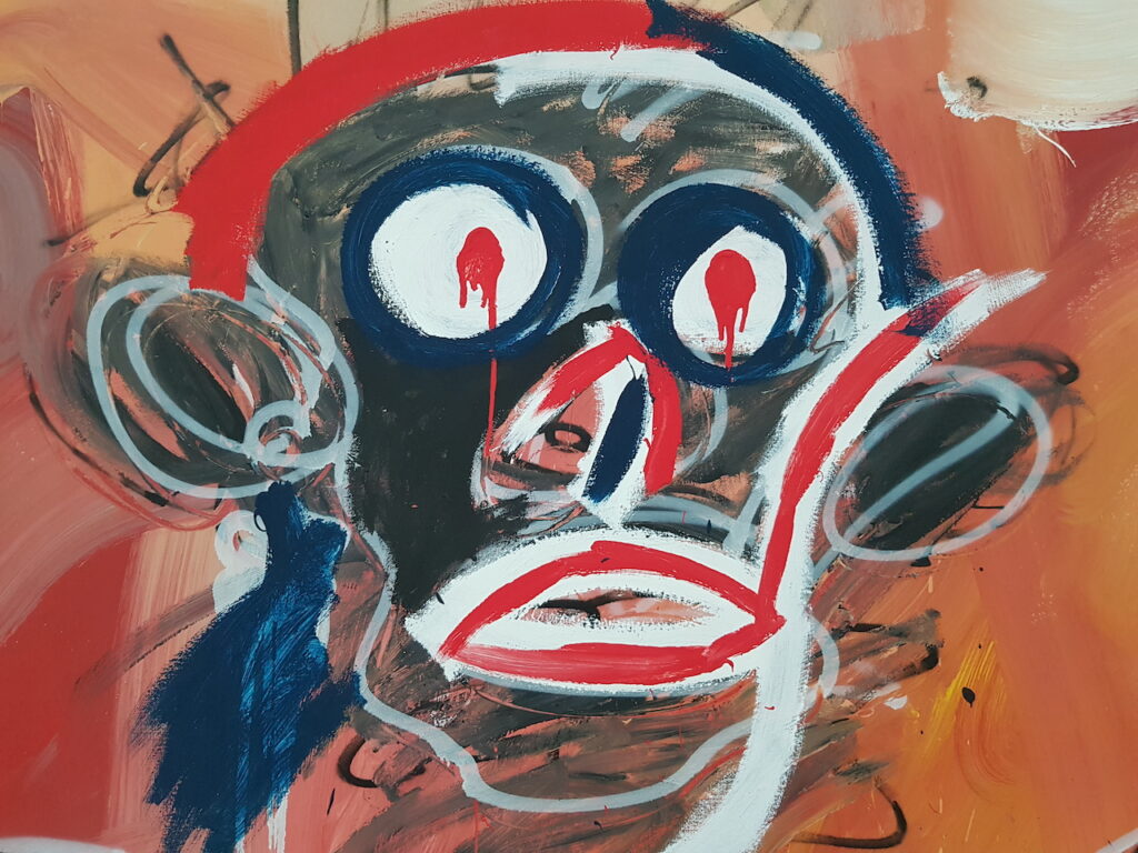 immagine per 2023 Beyeler Foundation Jean-Michel Basquiat, Modena Paintings-Devile, 1982 (part.), phLTraversi
