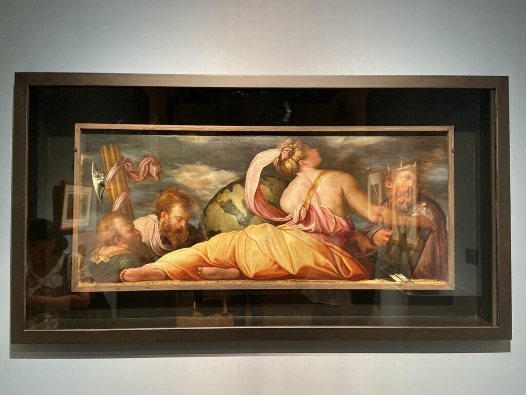 immagine per Giorgio Vasari (1541-42) La Giustizia olio su tavola, 78 (sx) – 77,5 (dx) x 180,3 (alto) – 181,7 (basso) cmVenezia, Gallerie dell’Accademia