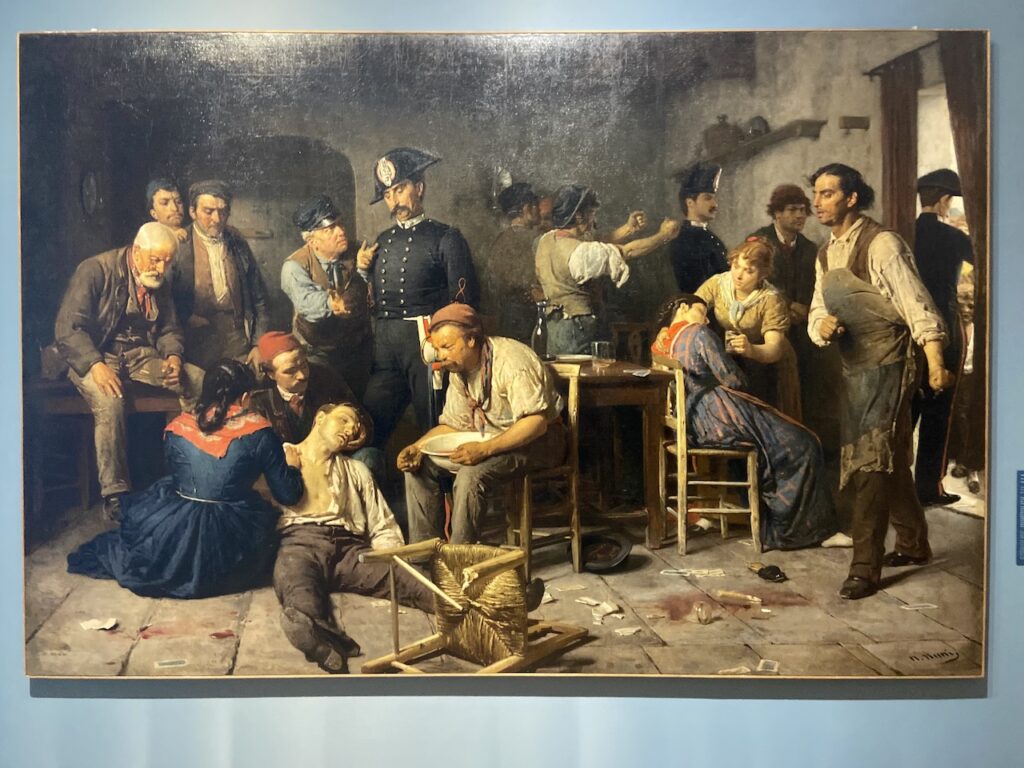 immagine per Foto 6 Napoleone Nani (Venezia 1839-1899) Il vizio Olio su tela, cm 301 x 202 Venezia, Collezione privata