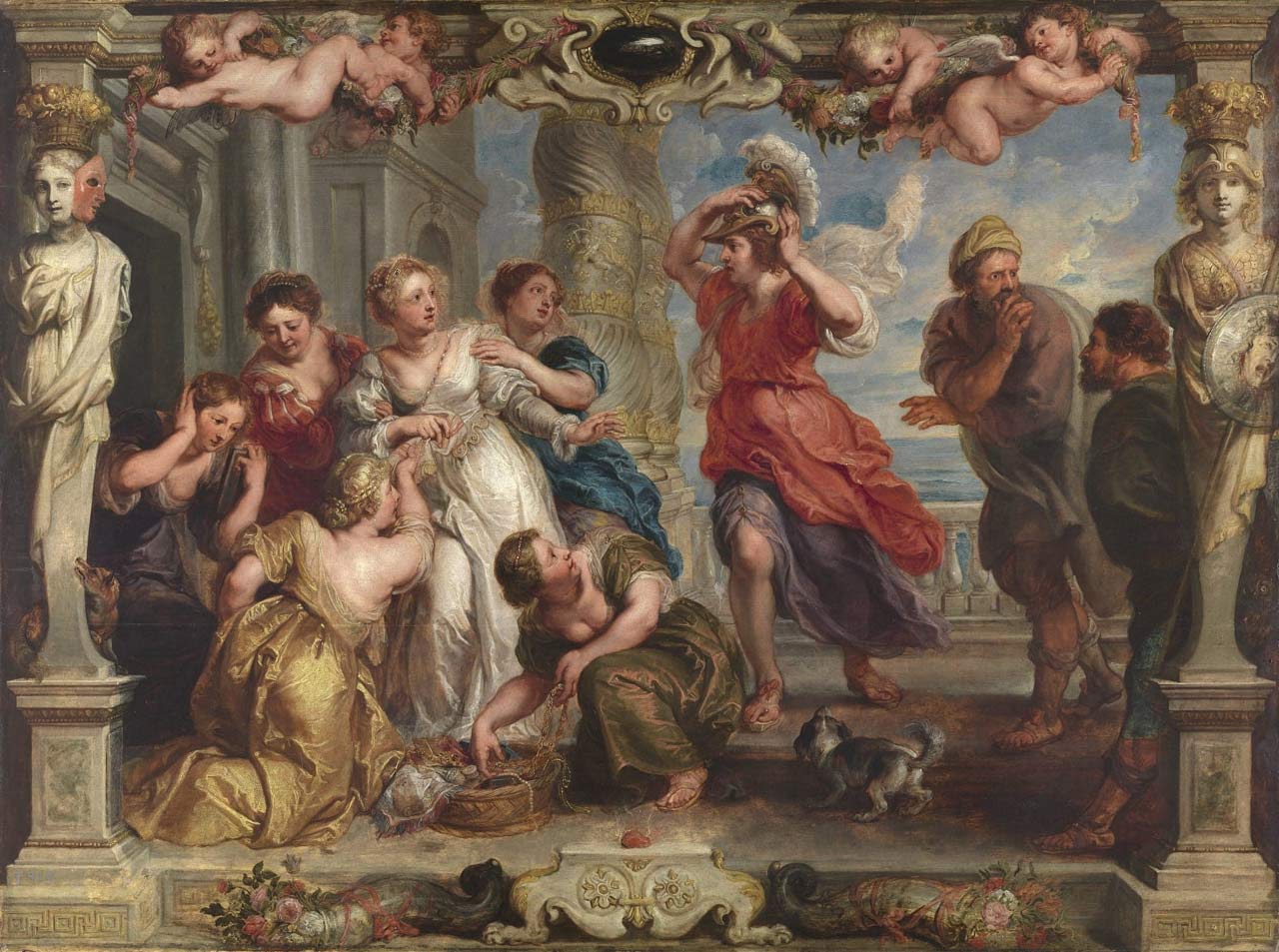 immagine per Rubens, Achille scoperto tra le figlie di Licomede