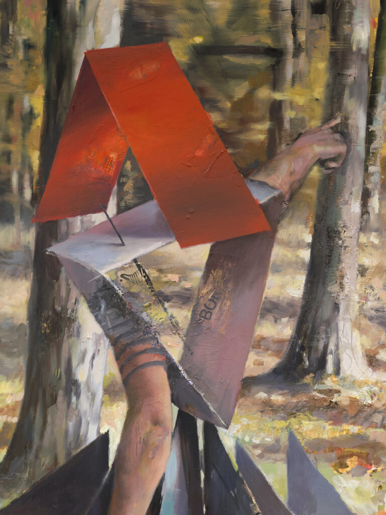 immagine per Daniel Pitín, Little red Riding Hood, 2023 (Detail), Courtesy of the Artist and Nicodim. ph. Shark Senesac, New Document.