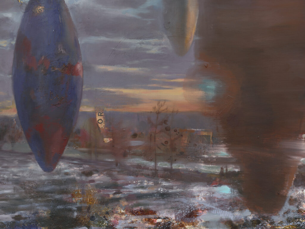 immagine per Daniel Pitín, Winter landscape with an object, 2023 (Detail), Courtesy of the Artist and Nicodim. ph. Shark Senesac, New Document.