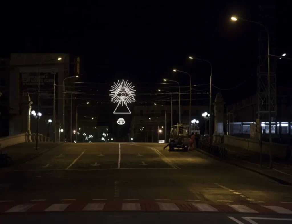 immagine per Luca Vitone, Souvenir d’Italie luminarie a Bologna