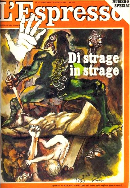 immagine per Renato Guttuso e la copertina de L'Espresso.