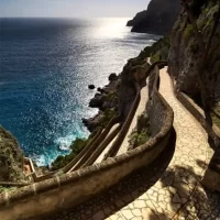 immagine per Via Krupp a Capri. Riaperta e nuovamente percorribile la strada panoramica dell'Isola dei baci.