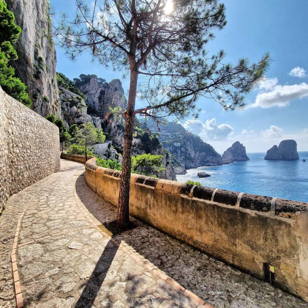 08 immagine per Via Krupp a Capri. Riaperta e nuovamente percorribile la strada panoramica dell'Isola dei baci.