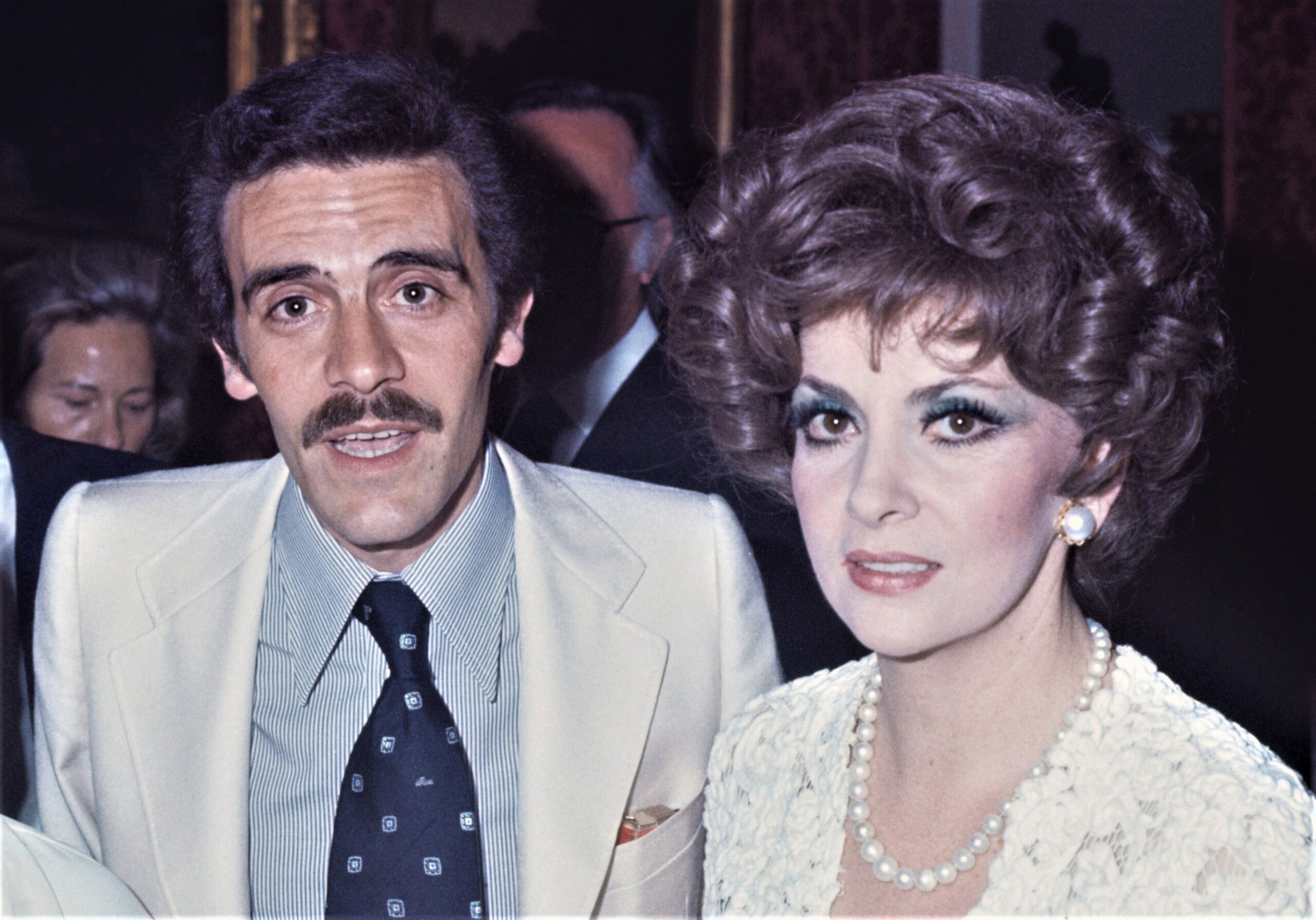 immagine per Rino Barillari e Gina Lollobrigida, 1970 -ph. di repertorio - Barillari