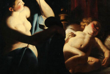 immagine per Cupido svegliato da Psiche. Trophime Bigot 1638, Olio su tela