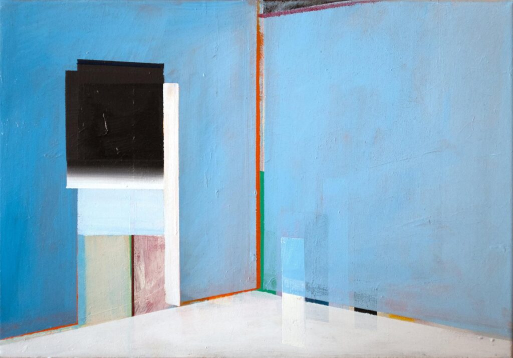 immagine per Farid Rahimi, Empty Walls 100, 2021, olio su tela, cm 35x50