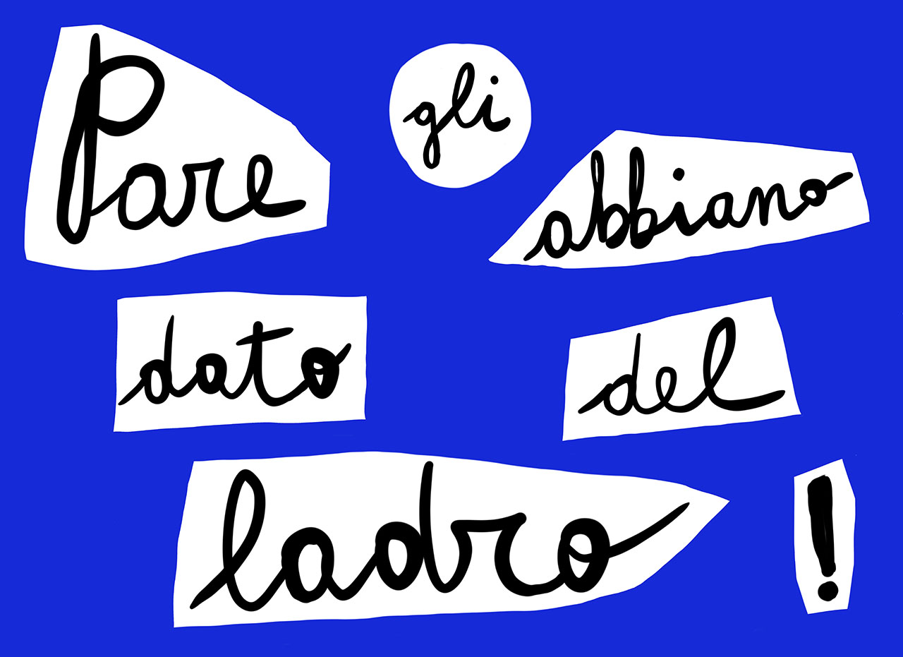 immagine per Giuseppe De Mattia, Al ladro, Noha, dalla serie_from the series Pettegolezzi, 2023, stampa su moquette_print on moquette, 160x200 cm. Courtesy the artist and Matèria, Roma