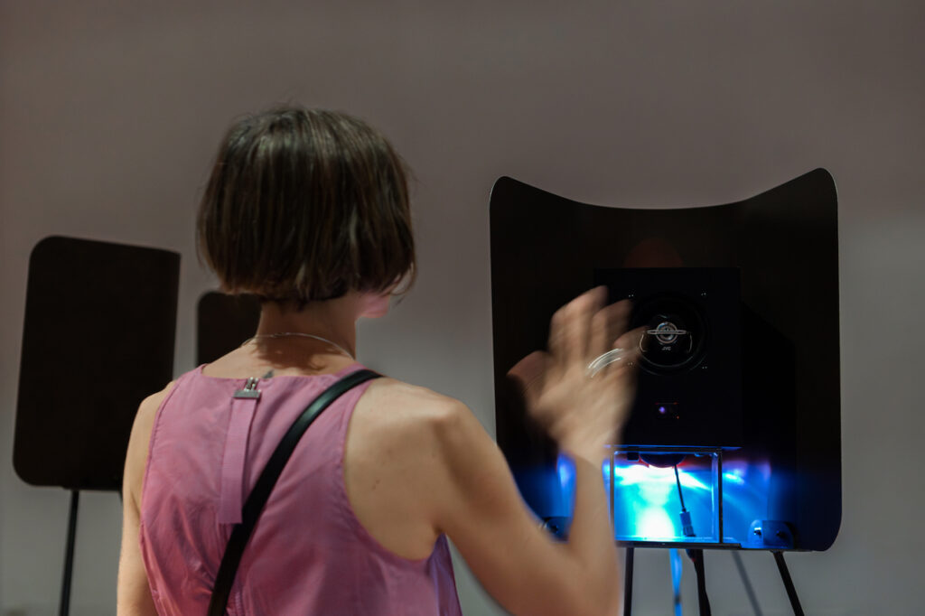 immagine per Eva Frapiccini, Dreamscape, installazione sonora, Palazzo Ducale Fondazione per la Cultura, Genova, 2023, crediti Silvia Aresca, Courtesy AlbumArte e Palazzo Ducale Fondazione per la Cultura.