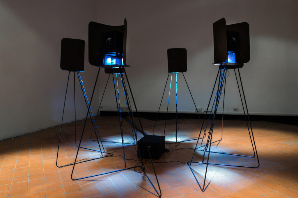 immagine per Eva Frapiccini, Dreamscape, installazione sonora, Palazzo Ducale Fondazione per la Cultura, Genova, 2023, crediti Silvia Aresca, Courtesy AlbumArte e Palazzo Ducale Fondazione per la Cultura.