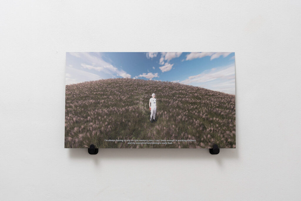 immagine per 2023, digital print on aluminium, monitor support, 38 x 67 cm, photo by Eleonora Cerri Pecorella