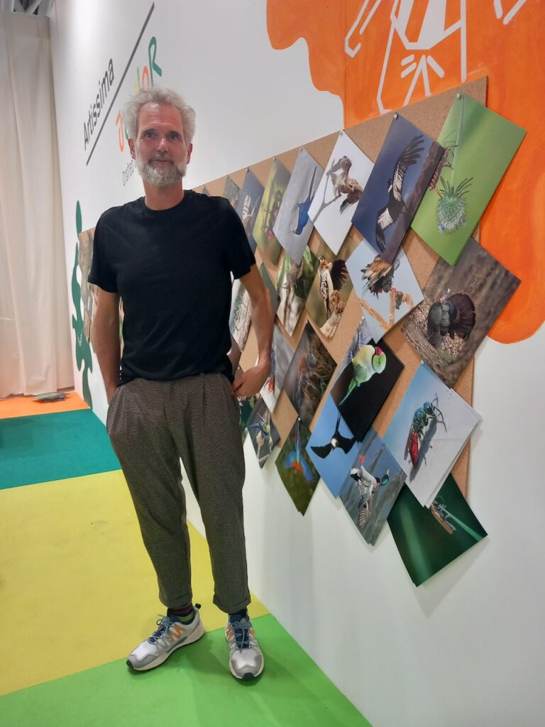 immagine per Eugenio Tibaldi nello stand del progetto -ph. B. Martusciello