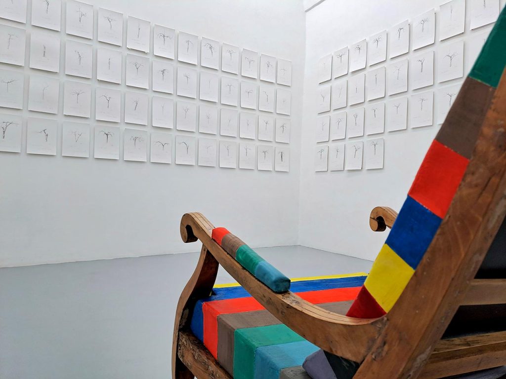 immagine per Eugenio Giliberti Materia Prima (la mia vita in campagna) - Dino Morra Gallery, Napoli, 2024. Foto di E. Monetti