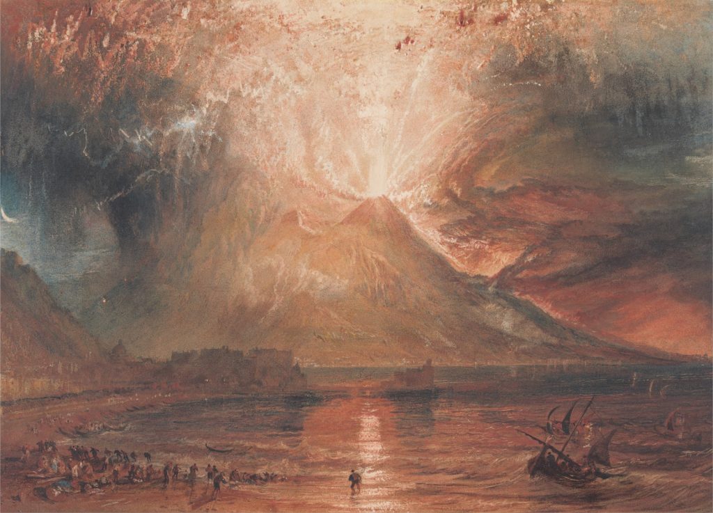 immagine per Cambiamento climatico William-Turner-L'eruzione del Vesuviuo in un dipinto di William Turner (1817-1820)Yale Center for British Art