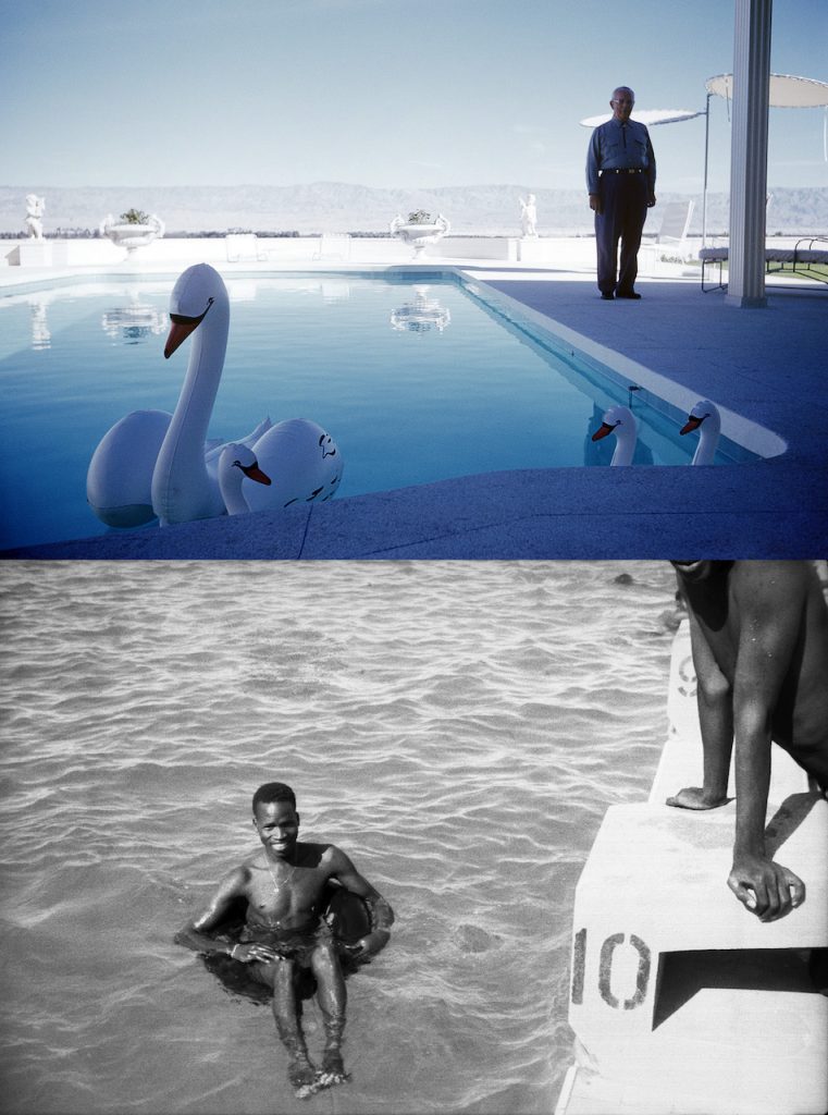 immagine per © Robert Doisneau, Palm Springs 1960. Courtesy Atelier Robert Doisneau © Malick Sidibé, Au bord du Niger, Mali 1974. Courtesy galerie Magnin-A