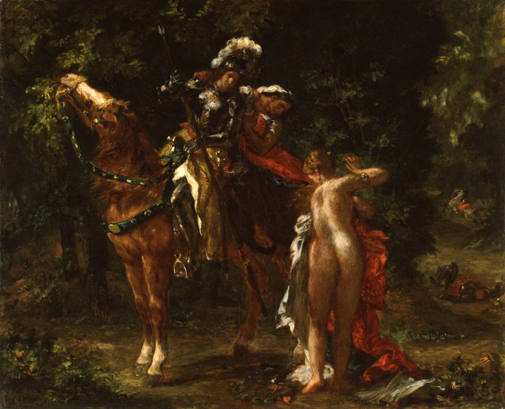 immagine per Ferdinand Victor Eugène Delacroix, Marphise, 1852.