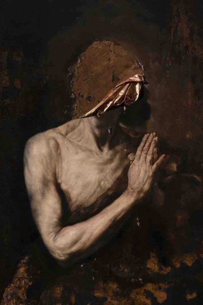 immagine per Nicola Samorì Il sangue dei santi Egiziaca 180x141cm 2023 Olio Su Rame Dettaglio ph©Rolando Paolo Guerzoni