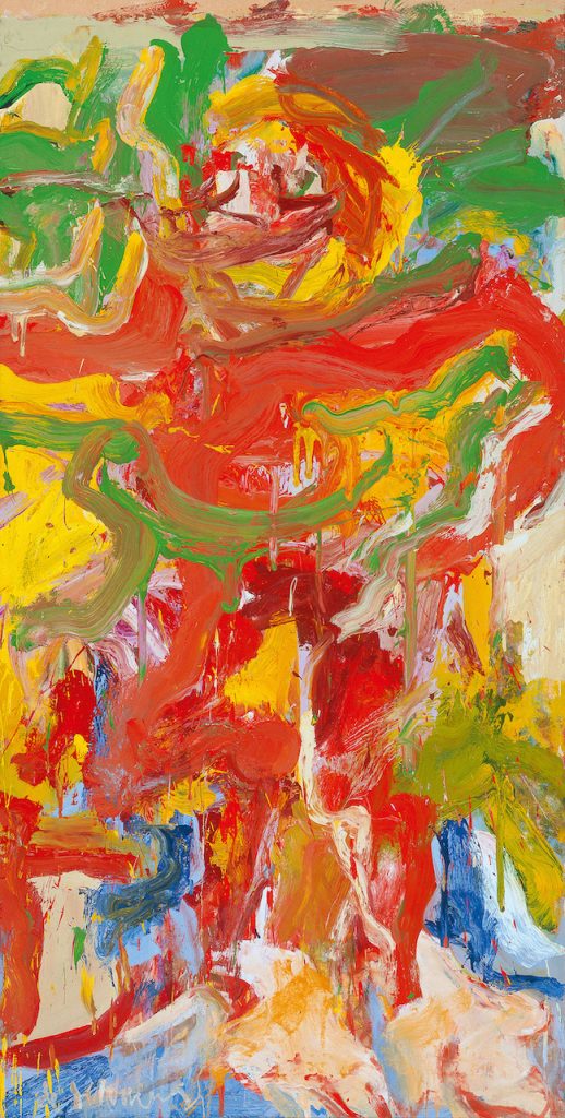 immagine per Willem de Kooning Red Man with Moustache, 1971 Olio su carta montata su tela 203.2 x 91.44 cm Museo Thyssen-Bornemisza, Madrid © 2023 The Willem de Kooning Foundation, SIAE