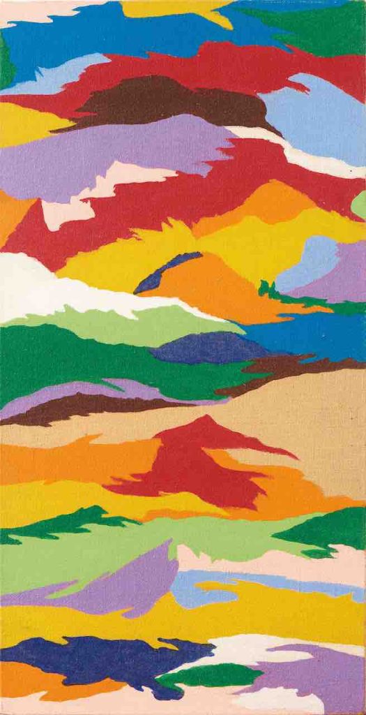 immagine per Piero Dorazio (1927 – 2005) Malaise II, 1969 Olio su tela 90 x 45 cm Courtesy Mazzoleni, London -Torino
