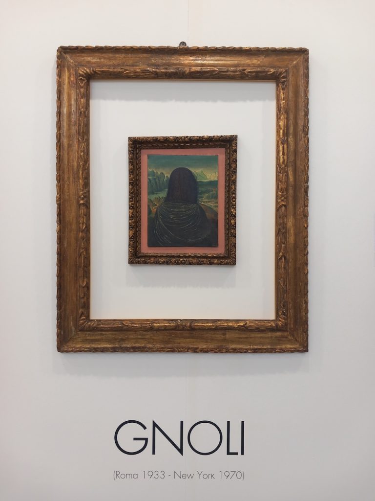 immagine per stand Santo Ficara, opera La Gioconda di d. Gnoli -ph. Barbara Martusciello
