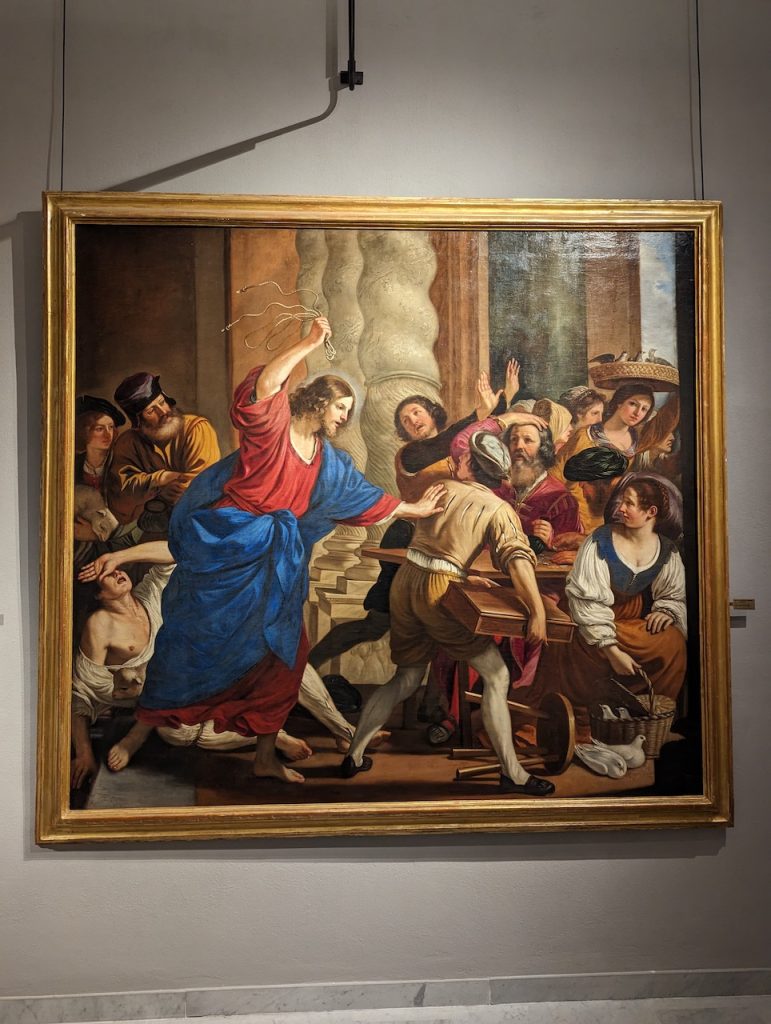 immagine per Foto 8: Giovan Francesco Barbieri detto Il Guercino e Bartolomeo Gennari, Cristo scaccia i mercanti dal tempio, Palazzo Rosso Credits: Maurizio Bardini