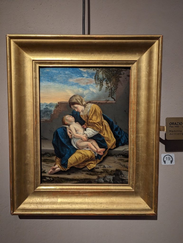 immagine per Foto 9: Orazio Gentileschi, Madonna col Bambino dormiente, Palazzo Rosso Credits: Maurizio Bardini