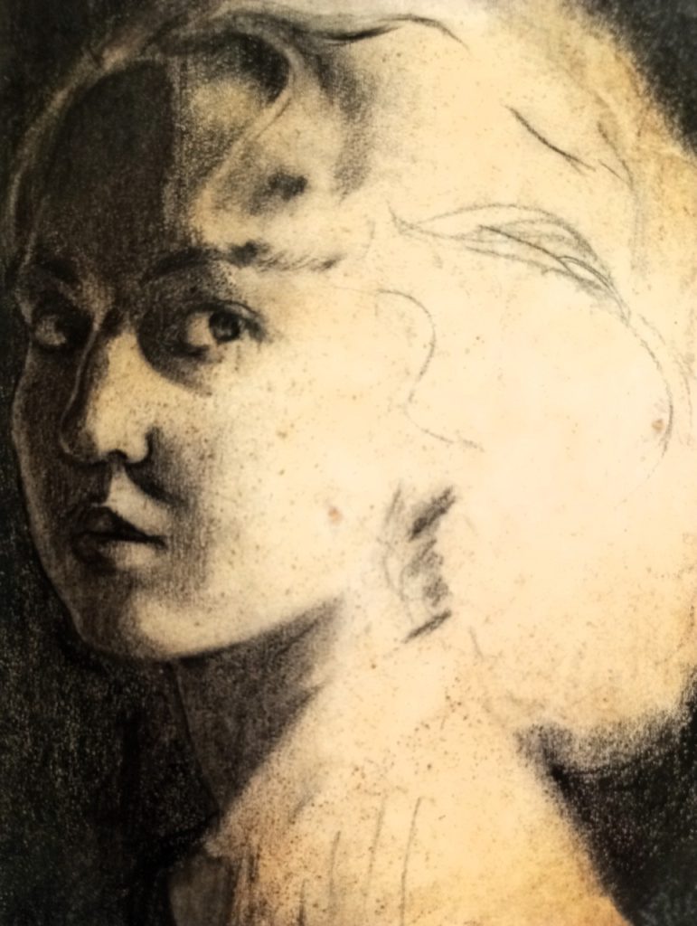 immagine per 01. Autoritratto 1942 - matita e carboncino su carta
