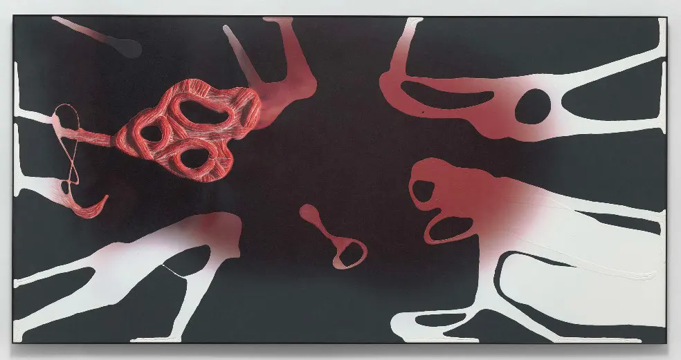 immagine per Untitled 2021 UV-cured print, synthetic polymer, and acrylic on gatorboard 123 x 245 cm