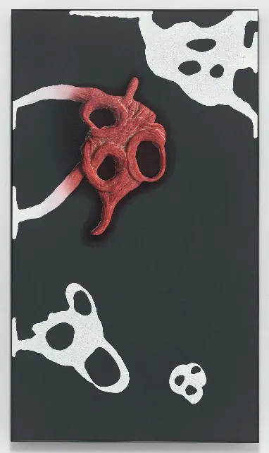 immagine per Untitled 2024 UV-cured print, synthetic polymer, and acrylic on gatorboard 123 x 215 cm