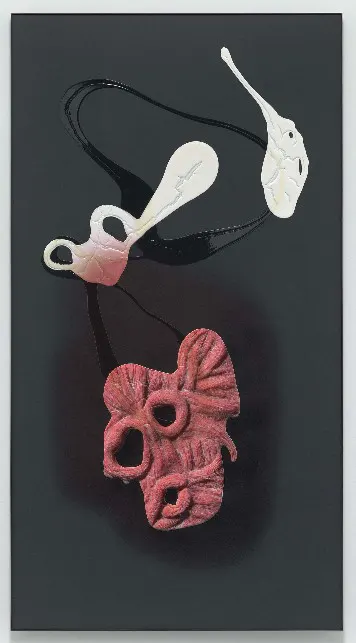immagine per Untitled 2021 UV-cured print, synthetic polymer, and acrylic on gatorboard 226,5 x 122 cm