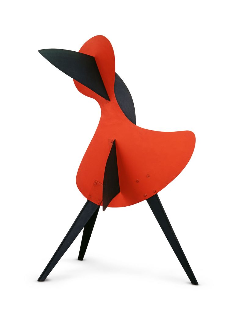 immagine per Alexander Calder Big Bird 1937 Lastra di metallo, bulloni e pittura 223.5 × 127 × 149.9 cm Calder Foundation, New York Photo courtesy Calder Foundation, New York / Art Resource, New York © 2024 Calder Foundation, New York / Artists Rights Society (ARS), New York