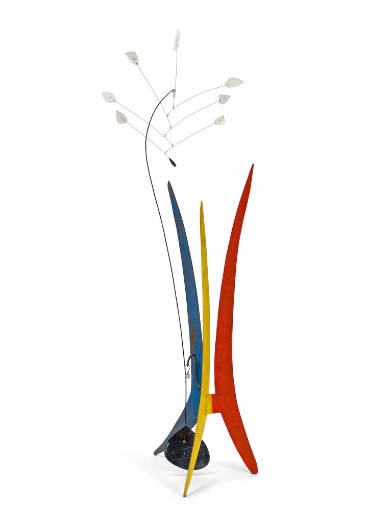 immagine per Alexander Calder Yucca 1941 Lastra di metallo dipinta e filo metallico 186.7 × 58.4 × 50.8 cm Solomon R. Guggenheim Museum, New York. The Hilla Rebay Collection. 71.1936.R54 © 2024 Calder Foundation, New York / Artists Rights Society (ARS), New York