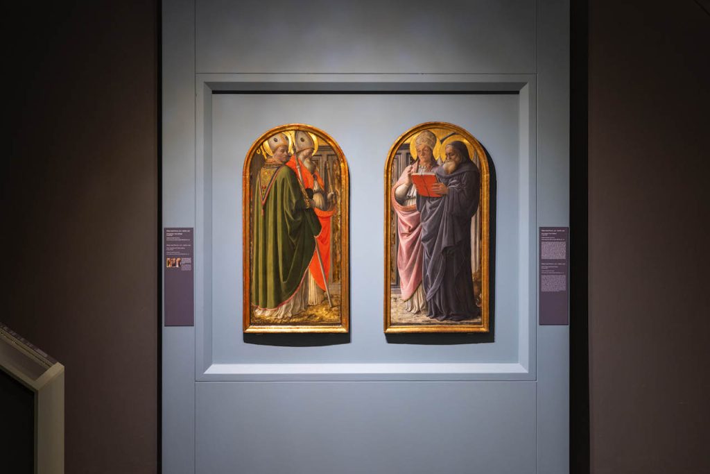 immagine per Filippo e Filippino Lippi. Ingegno e bizzarrie nell’arte del Rinascimento ai Musei Capitolini - Allestimento. ph Monkeys Video Lab