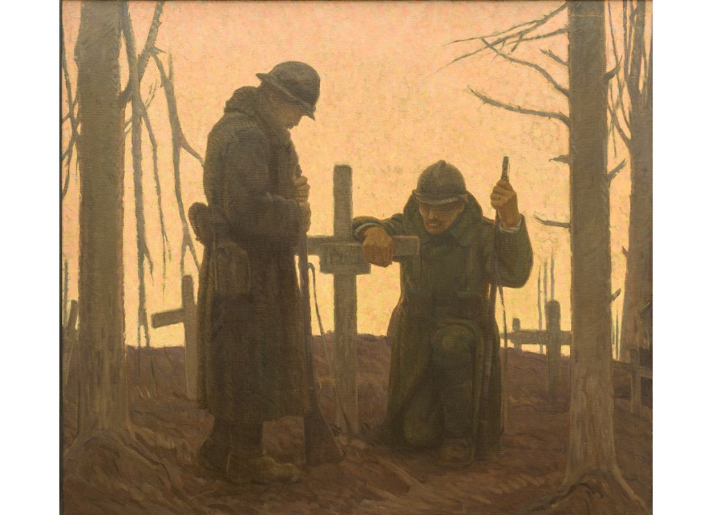 immagine per Giovanni Costantini (Roma 1872 – 1947), RICORDO Dipinto ad olio su tela di cm 126 x 144, firmato in alto a destra.