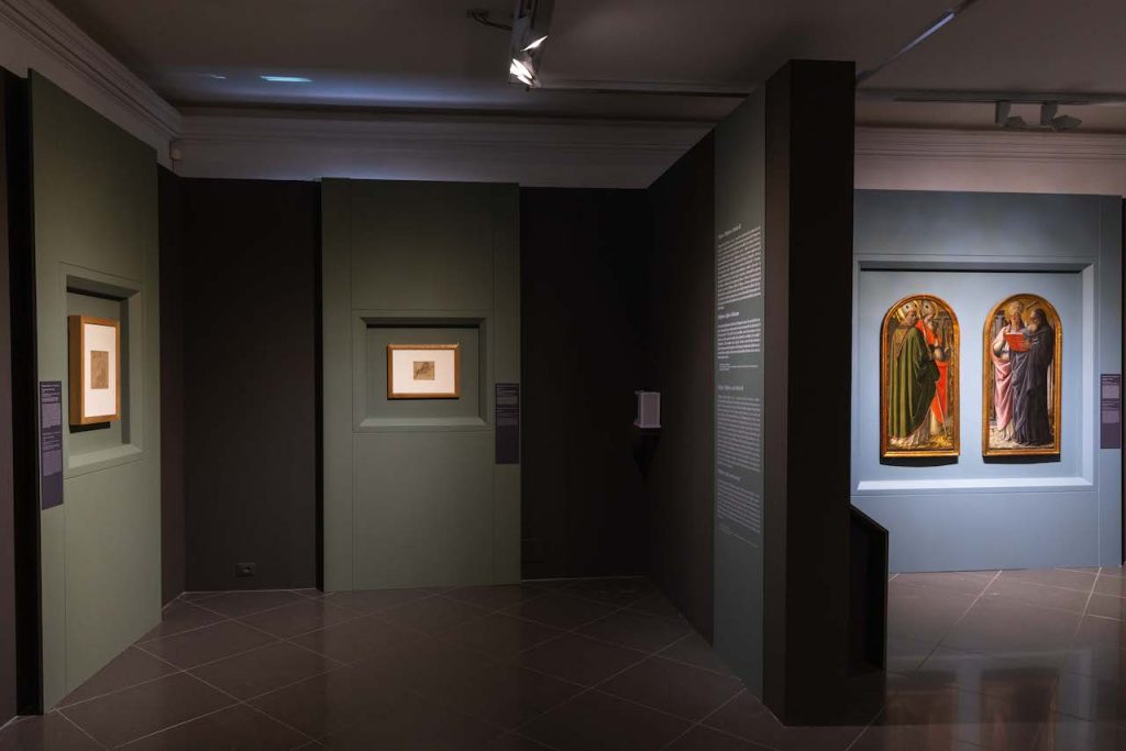 immagine per Filippo e Filippino Lippi. Ingegno e bizzarrie nell’arte del Rinascimento ai Musei Capitolini - Allestimento. ph Monkeys Video Lab