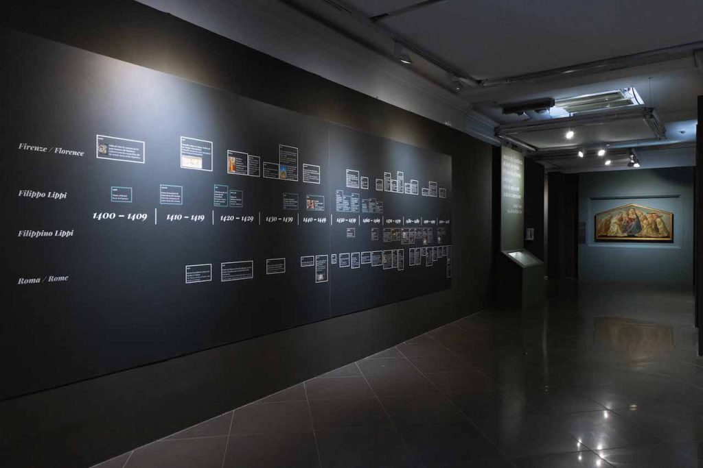 immagine per Filippo e Filippino Lippi. Ingegno e bizzarrie nell’arte del Rinascimento ai Musei Capitolini - Allestimento. ph Monkeys Video Lab